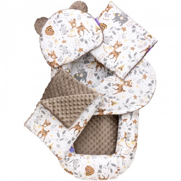 5 delni komplet Jukki Comfort Minky Magical Woodland